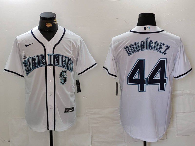 Men Seattle Mariners #44 Rodr iguez White Game 2024 Nike MLB Jersey style 2->seattle mariners->MLB Jersey